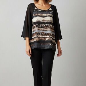 Laura Cape Sleeve Top